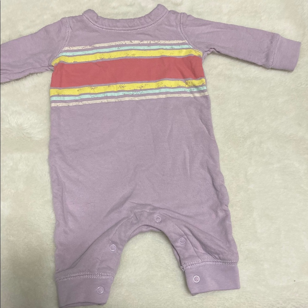 Gymboree Purple Striped Romper